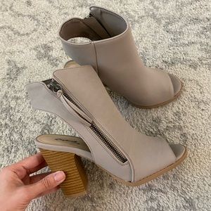 Adorable Peep Toe Booties